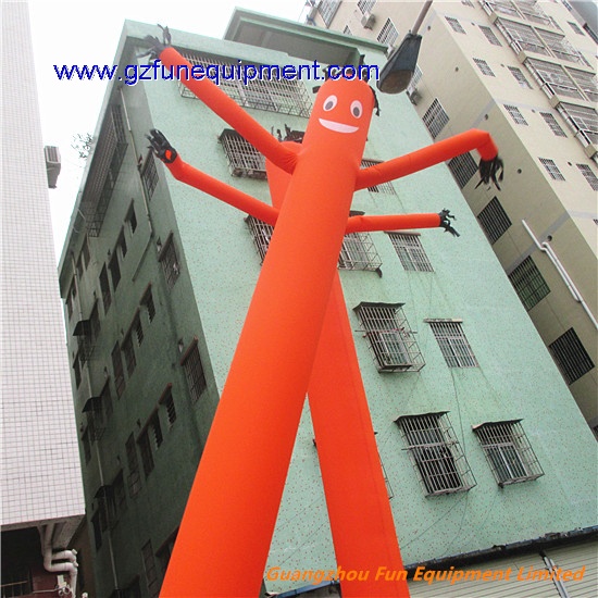 Orange advertising air dancer