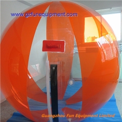 Orange TPU water walking ball / hamster zorb for