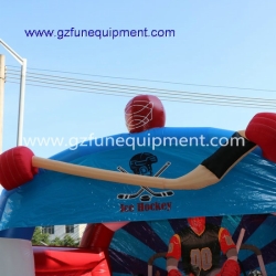 Hockey inflatable goal post outdoor games