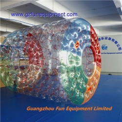 Colorful PVC inflatable water roller ball