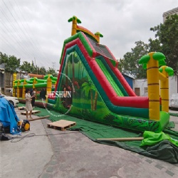 Animal world inflatable obstacle course