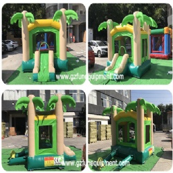 Coconut palm inflatable air bouncer