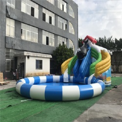 shark inflatable slides