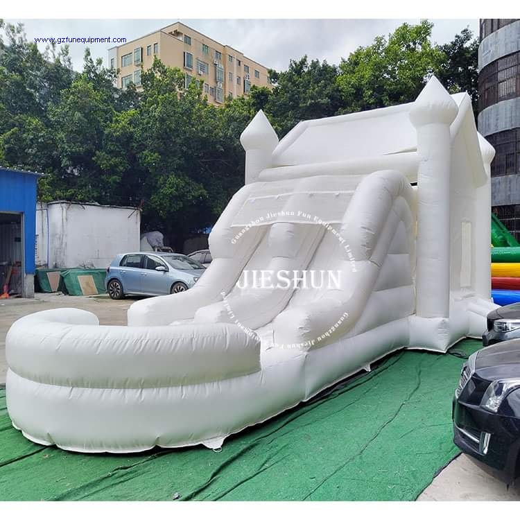Wedding slide inflatable bouncy castle with EN14960 Test report factory
