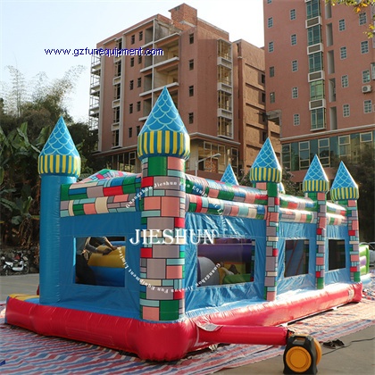 castle inflatable obstacle course