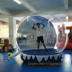 inflatable snow globe