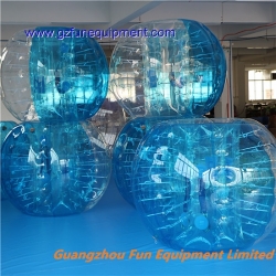 Blue half colored bubble football soccer