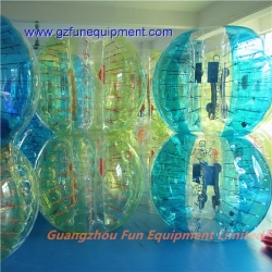 Yellow stripe bubble soccer for sale factory price