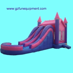 inflatable jumper with water slide