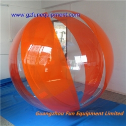 Orange TPU water walking ball / hamster zorb for