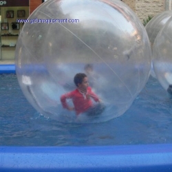 Clear Aqua zorbs