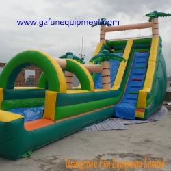 12*4*5.8m Inflatable Jungle water slide