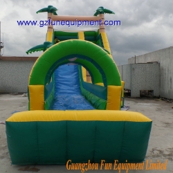 12*4*5.8m Inflatable Jungle water slide