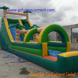 12*4*5.8m Inflatable Jungle water slide