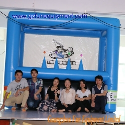 Achery target inflatable hover ball shooting games