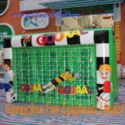 Inflatable football shooter / soccer ball goal post