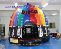 Disco bouncer castle with led lighting