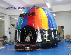 Disco bouncer castle with led lighting