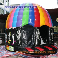 16ft*18ft Disco dome bouncer with slide
