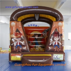 Wild west shoot out inflatable bouncer games for sale