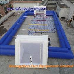 inflatable human fussball field / human soccer pitch