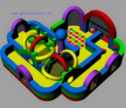inflatable maze