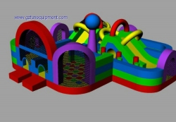 inflatable maze