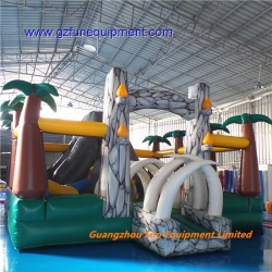 Stone inflatable funland jungle bouncer