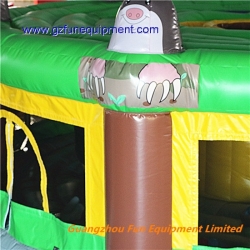 kids and adutls inflatable whack a mole