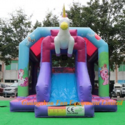 Customized design Disco Ponny commercial inflatable bounce house for sale