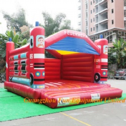 Fire truck Inflatable jumper / air bouncer for kids