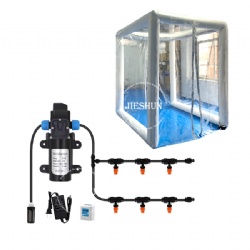 inflatable tunnel for disinfection with spray systerm