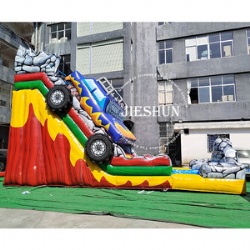 Cartoon inflatable car slide