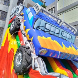 Cartoon inflatable car slide