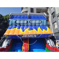 Cartoon inflatable car slide