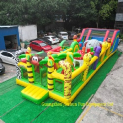 Animal themed entertainment city inflatable amusement park