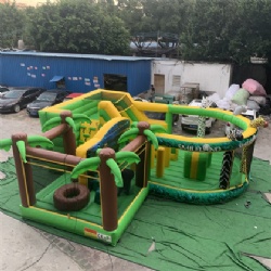 Jungle animal inflatable amusement park