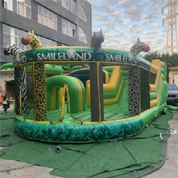 Jungle animal inflatable amusement park