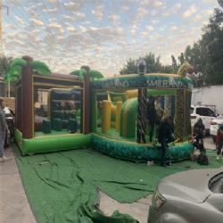 Jungle animal inflatable amusement park