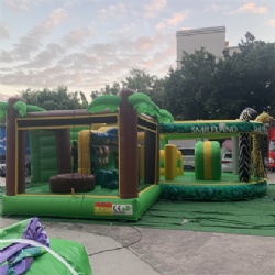Jungle animal inflatable amusement park