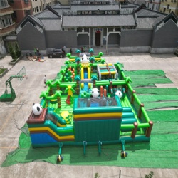 panda commercial inflatable amusement park
