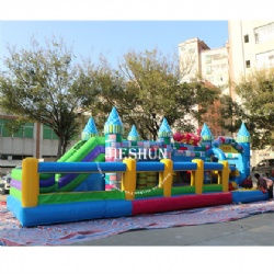 castle inflatable obstacle course
