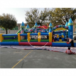castle inflatable obstacle course