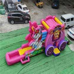 macarons inflatable slides