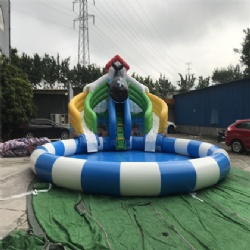 shark inflatable slides