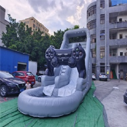 Game machine inflatable sliders