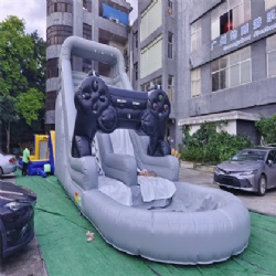 Game machine inflatable sliders
