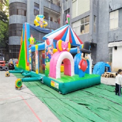 clownman inflatable slides