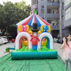 clownman inflatable slides